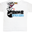Bomb stickers oryginalny tshirt dziecięcy - white
