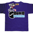 Bomb stickers oryginalny tshirt dziecięcy - purple