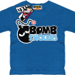 Bomb stickers oryginalny tshirt dziecięcy - royal blue
