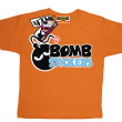 Bomb stickers oryginalny tshirt dziecięcy - orange