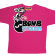 Bomb stickers oryginalny tshirt dziecięcy - pink