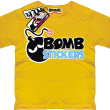 Bomb stickers oryginalny tshirt dziecięcy - yellow