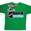 Bomb stickers oryginalny tshirt dziecięcy - green