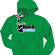 Bomb stickers świetna bluza dziecięca - green