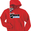 Bomb stickers świetna bluza dziecięca - red
