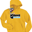 Bomb stickers świetna bluza dziecięca - yellow