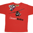 Desert strike helikopter wyjątkowy tshirt dla syna - red