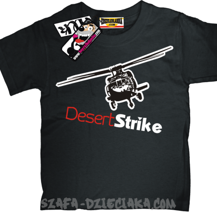 Desert strike helikopter wyjątkowy tshirt dla syna - black