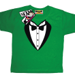 Frak elegancki pomysłowa koszulka dla dziecka - green