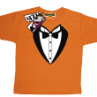 Frak elegancki pomysłowa koszulka dla dziecka - orange