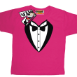Frak elegancki pomysłowa koszulka dla dziecka - pink