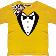 Frak elegancki pomysłowa koszulka dla dziecka - yellow