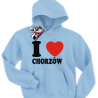I love Chorzów bluza dziecięca - błękitny