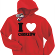 I love Chorzów bluza dziecięca - czerwony