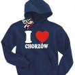 I love Chorzów bluza dziecięca - granatowy