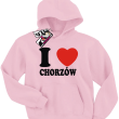 I love Chorzów bluza dziecięca - różowy