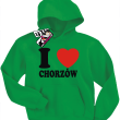 I love Chorzów bluza dziecięca - zielony