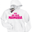 Będę jak moja mamusia dziecięca bluza z kapturem -  biały