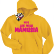 Będę jak moja mamusia dziecięca bluza z kapturem -  żółty