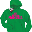 Będę jak moja mamusia dziecięca bluza z kapturem -  zielony