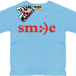 Smile - koszulka dziecięca - błękitny