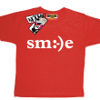 Smile - koszulka dziecięca - czerwony