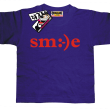 Smile - koszulka dziecięca - fioletowy