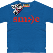 Smile - koszulka dziecięca - niebieski
