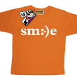 Smile - koszulka dziecięca - pomarańczowy