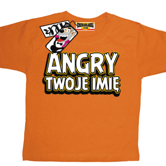 Angry + Twoje imię - oryginalna koszulka dziecięca, kod: SZDZ00176K