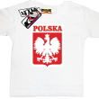 Polska, dziecięca koszulka - biała