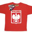 Polska, dziecięca koszulka - czerwona