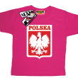 Polska, dziecięca koszulka - różowa