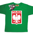 Polska, dziecięca koszulka - zielona