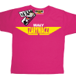 Mały zarywacz tshirt dla syna - pink
