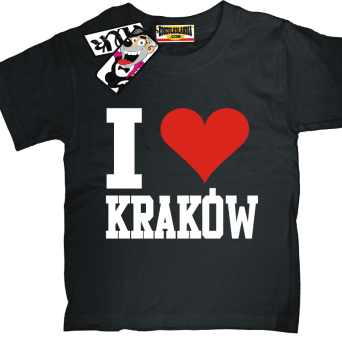I love Kraków - koszulka dziecięca, kod: SZDZ00114K