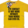 Eye contact - super koszulka dziecięca - żółty