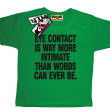 Eye contact - super koszulka dziecięca - zielony