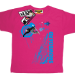 Snowboard mountain kids koszulka dziecięca - pink