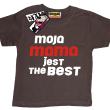 Moja mama jest the best dziecięcy tshirt - brown