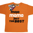 Moja mama jest the best dziecięcy tshirt - orange