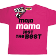 Moja mama jest the best dziecięcy tshirt - pink