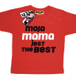 Moja mama jest the best dziecięcy tshirt - red