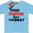 Moja mama jest the best dziecięcy tshirt - sky blue