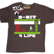 Gra 8-bit 4 life tshirt dla dziecka - brązowy