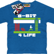 Gra 8-bit 4 life tshirt dla dziecka - niebieski
