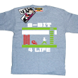 Gra 8-bit 4 life tshirt dla dziecka - melanżowy