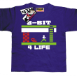 Gra 8-bit 4 life tshirt dla dziecka - fioletowy