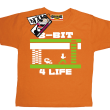 Gra 8-bit 4 life tshirt dla dziecka - pomarańczowy
