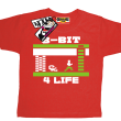 Gra 8-bit 4 life tshirt dla dziecka - czerwony